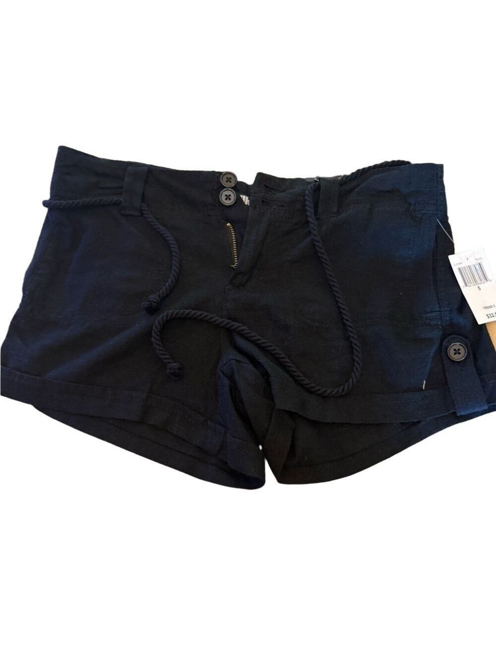 Dollhouse Black High Waist Shorts